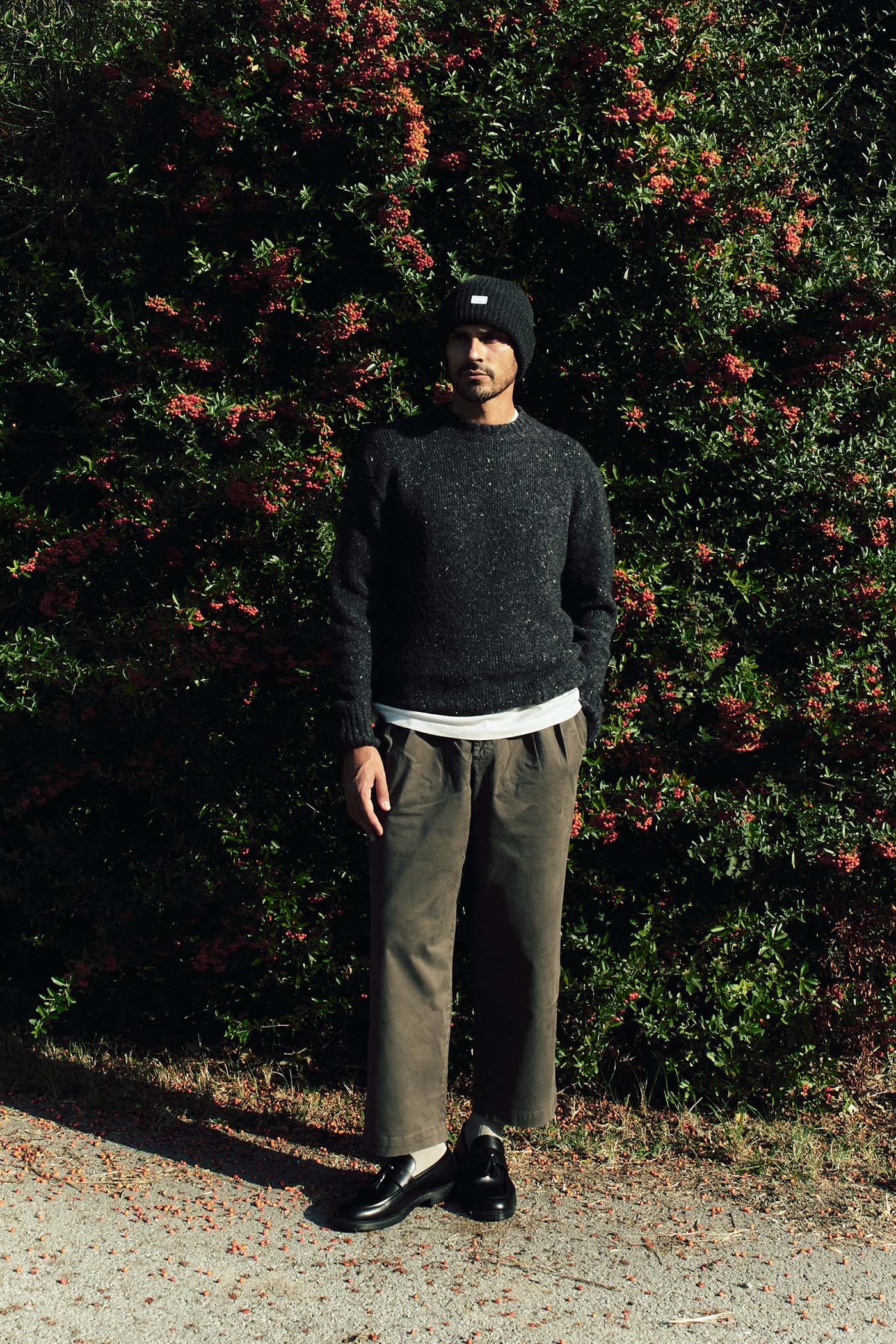 PERRY Peached Satin Trousers